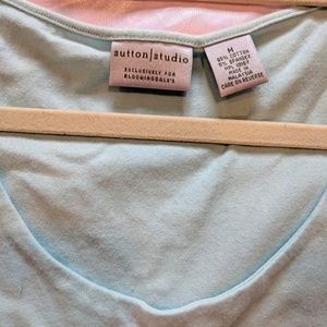 EUC Bloomingdale's light blue tank